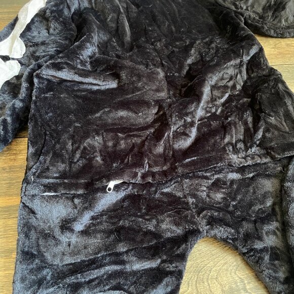 Children's Plush Skeleton Jumpsuit Costume - Picture 10 of 15